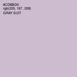 #CDBBD0 - Gray Suit Color Image